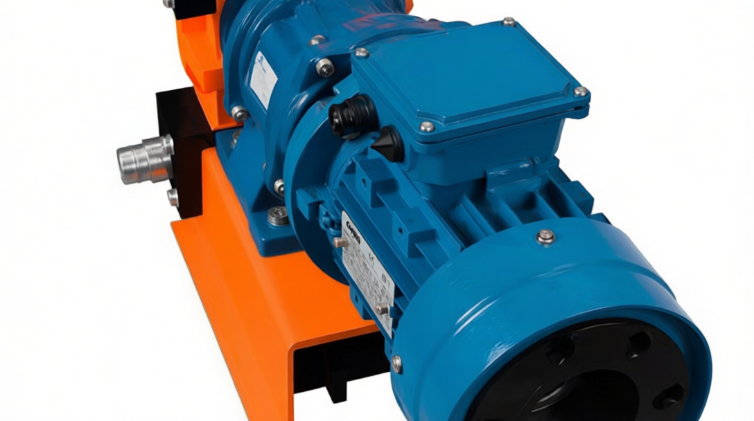 CI-OP8050-4HPFL Orange Housing Peristaltic Pump - Detailed View